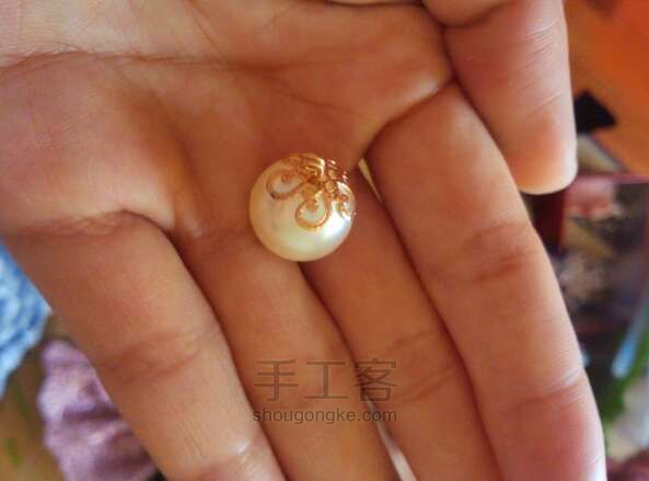 好一个美丽的花书签～～ 第7步
