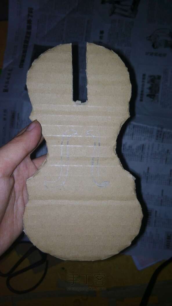 教你做小提琴模型 第8步
