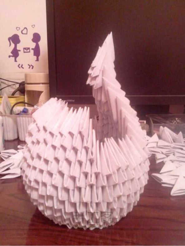 教你如何用纸折天鹅~可以做装饰品啊 第27步