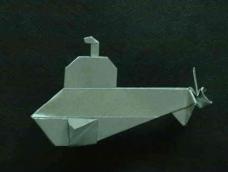 纸潜艇的折纸图解教程