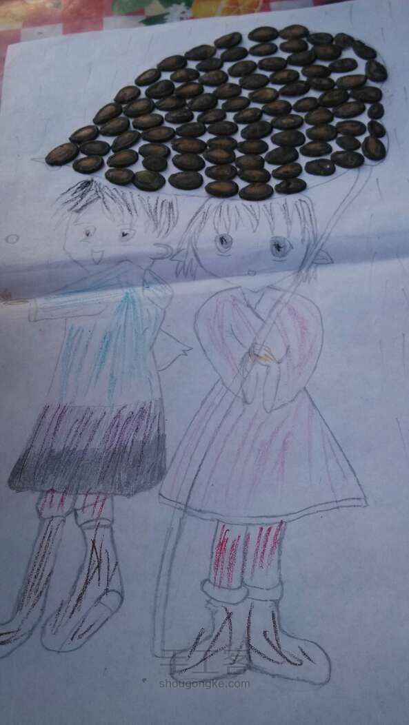 西瓜子装饰画 第7步