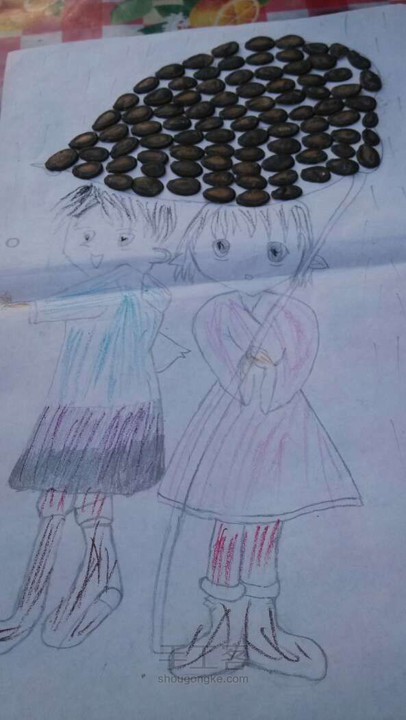 西瓜子装饰画 第8步