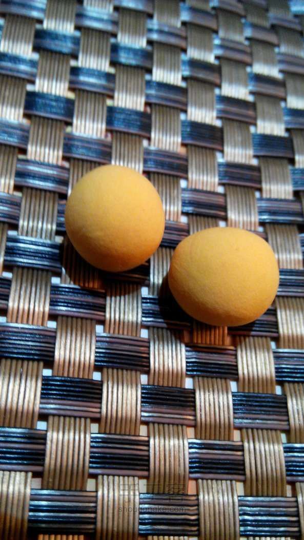 夹心草莓饼干粘土教程 第3步