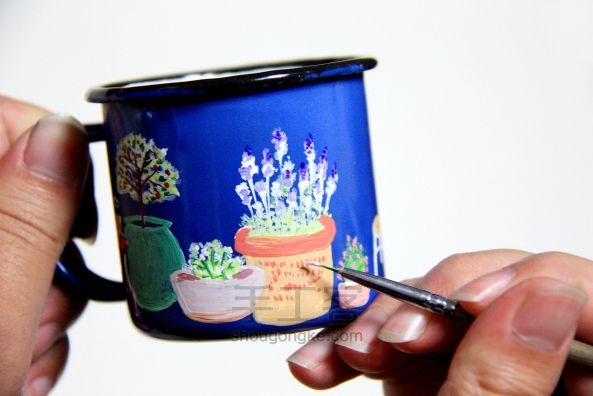 手绘搪瓷套杯-变传统为时尚的色彩体验 第32步