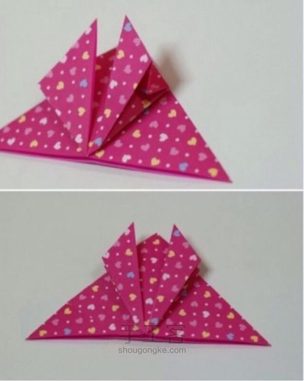 蝴蝶折纸 第3步