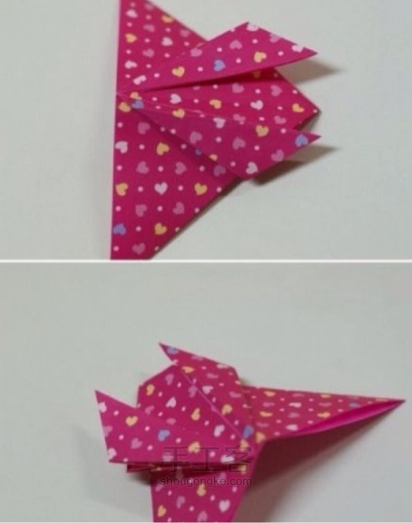 蝴蝶折纸 第4步