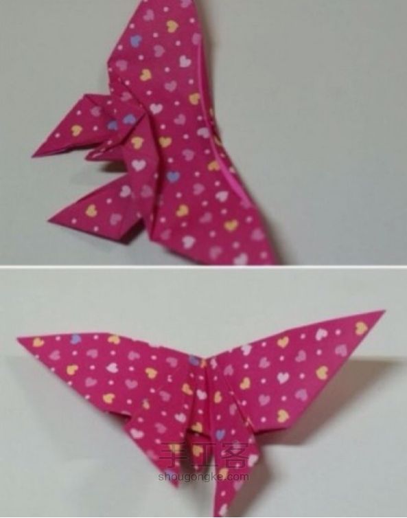 蝴蝶折纸 第9步