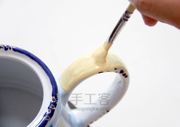 手绘搪瓷罐-别具一格的茶壶茶杯 第7步