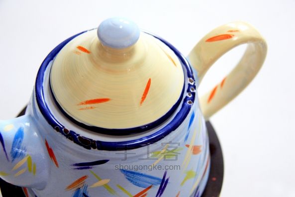 手绘搪瓷罐-别具一格的茶壶茶杯 第9步