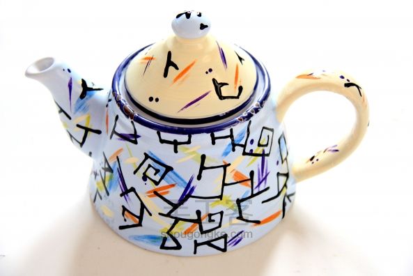 手绘搪瓷罐-别具一格的茶壶茶杯 第14步