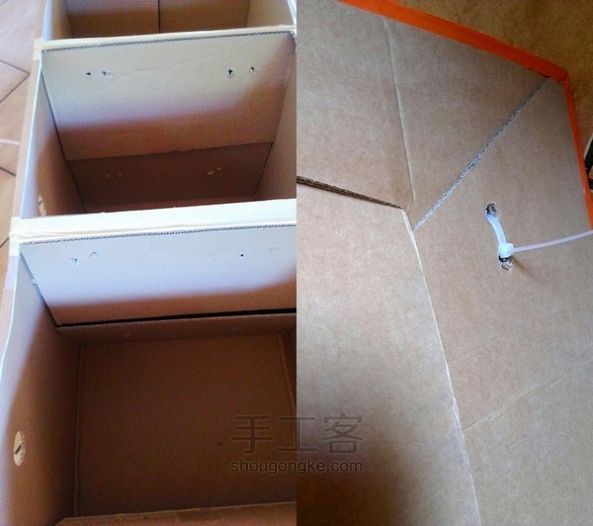 纸箱制作简易收纳家具 第6步