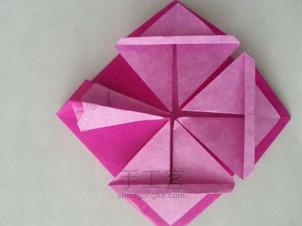 折纸花篮 第8步