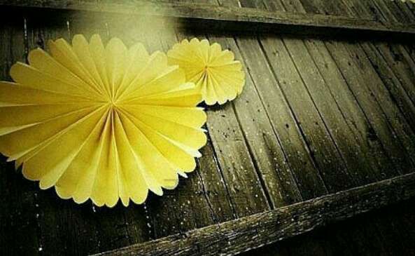 向日葵纸花教程 第1步