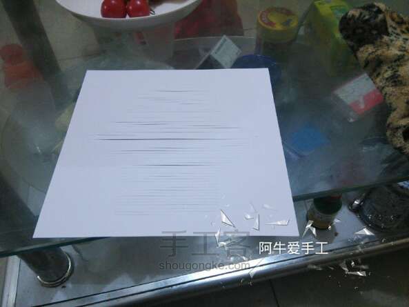 [实拍]纸雕制作过程 第3步