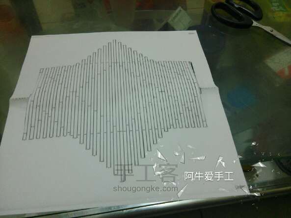 [实拍]纸雕制作过程 第4步