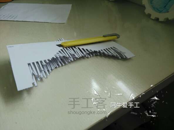 [实拍]纸雕制作过程 第6步