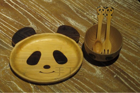 订制一套小朋友餐具——木制手工艺品DIY 第19步