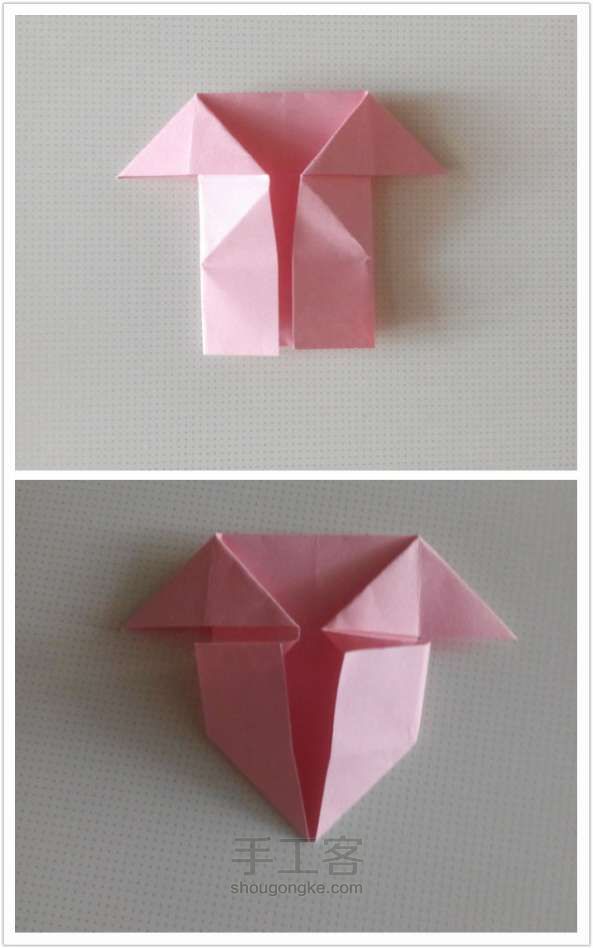 带翅膀的爱心 折纸教程 第7步