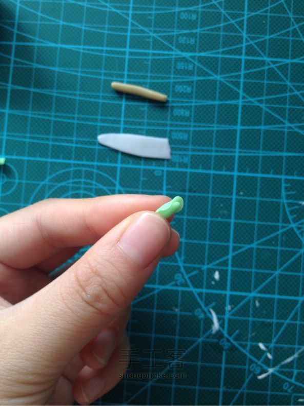 软陶多肉植物教程（第三弹山地玫瑰） 第5步