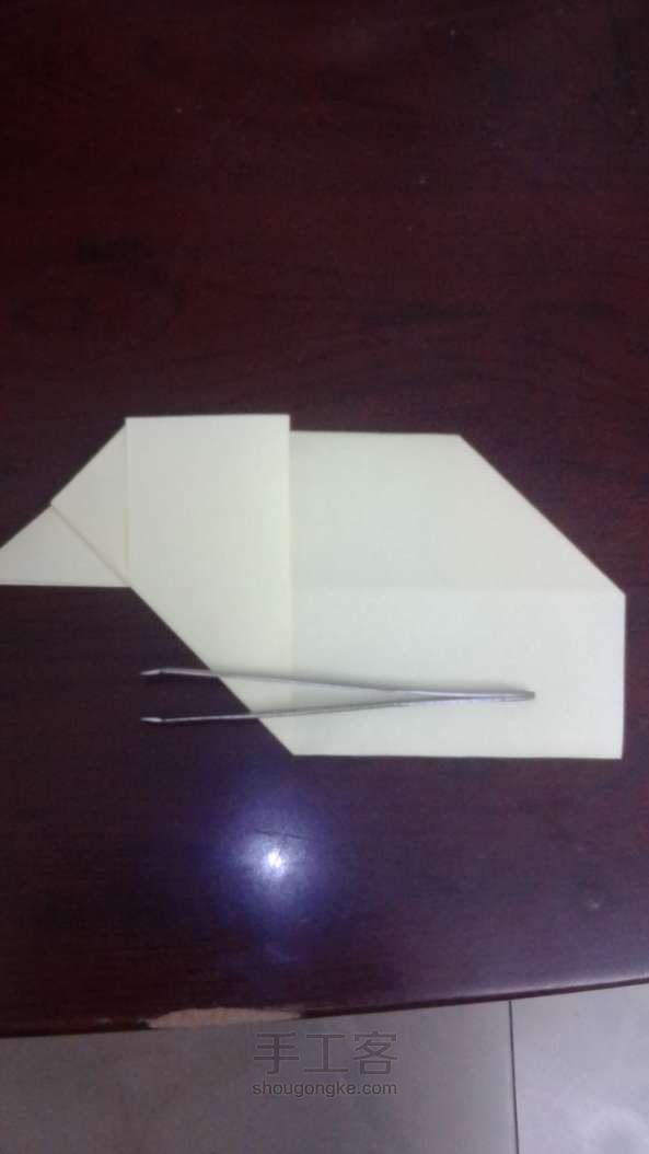 喵子-翅膀爱心折纸教程 第6步