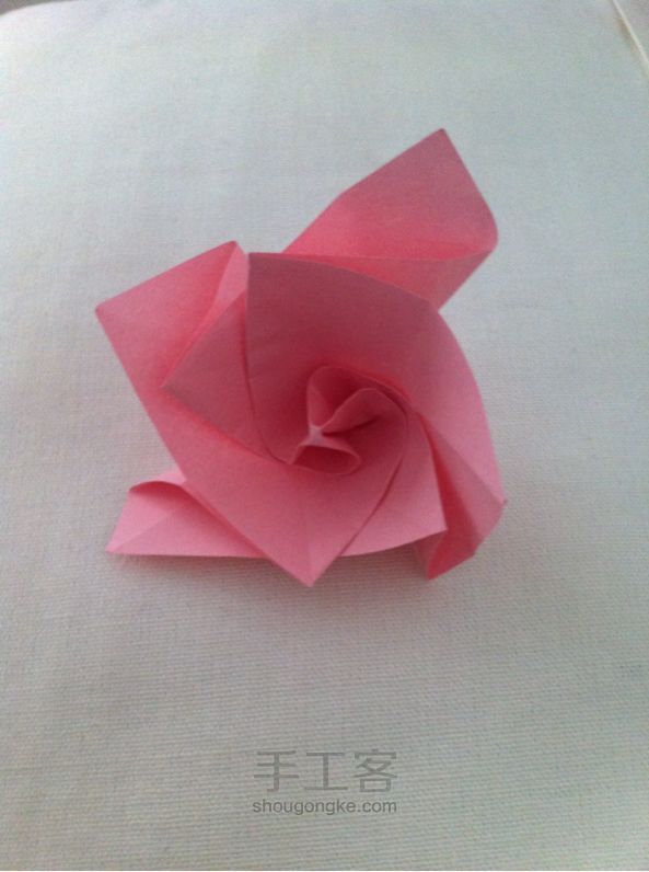 念惜折纸•小清新简易玫瑰制作教程 第13步