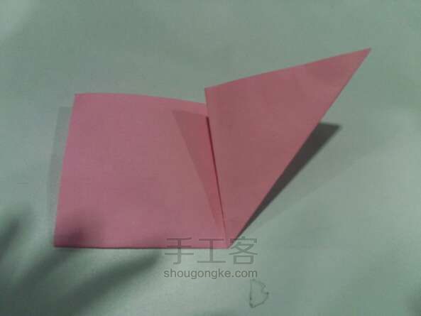 孔雀手工折纸教程 第6步