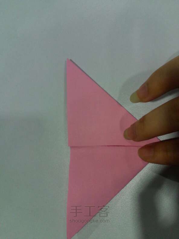 孔雀手工折纸教程 第7步