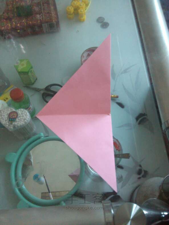 剪折花折纸教程 第4步