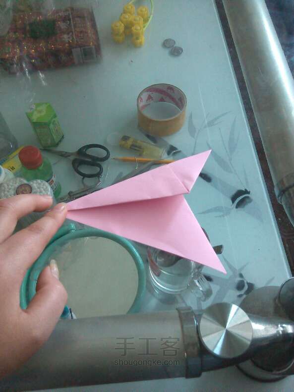 剪折花折纸教程 第6步