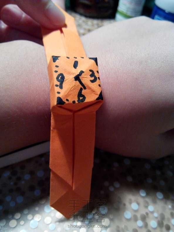 个性时尚手表折纸教程