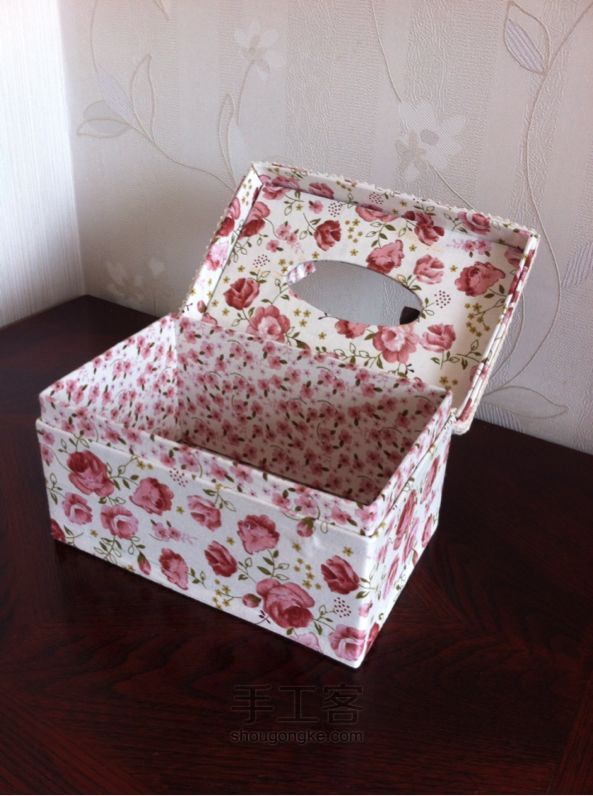 盒布在一起 3⃣️ 花儿朵朵纸抽盒 第16步