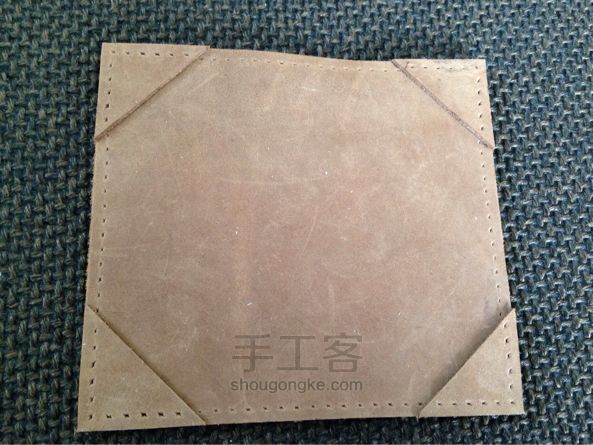 Z小姐手作---便签夹  皮艺手工教程 第5步