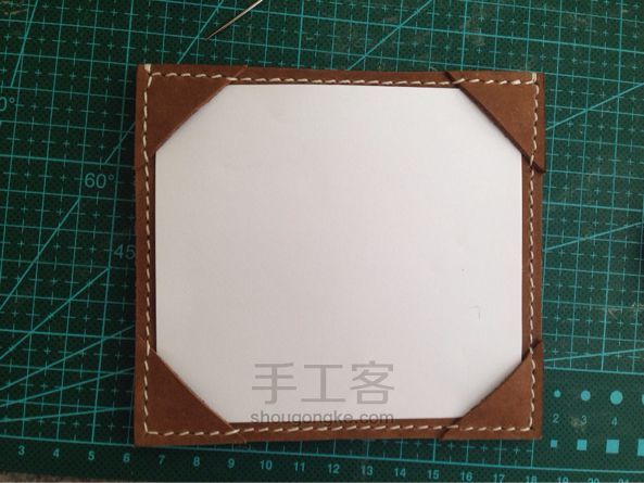 Z小姐手作---便签夹  皮艺手工教程 第7步