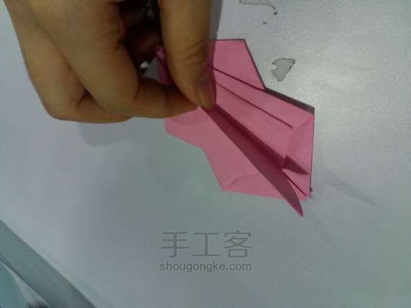 孔雀手工折纸教程 第16步