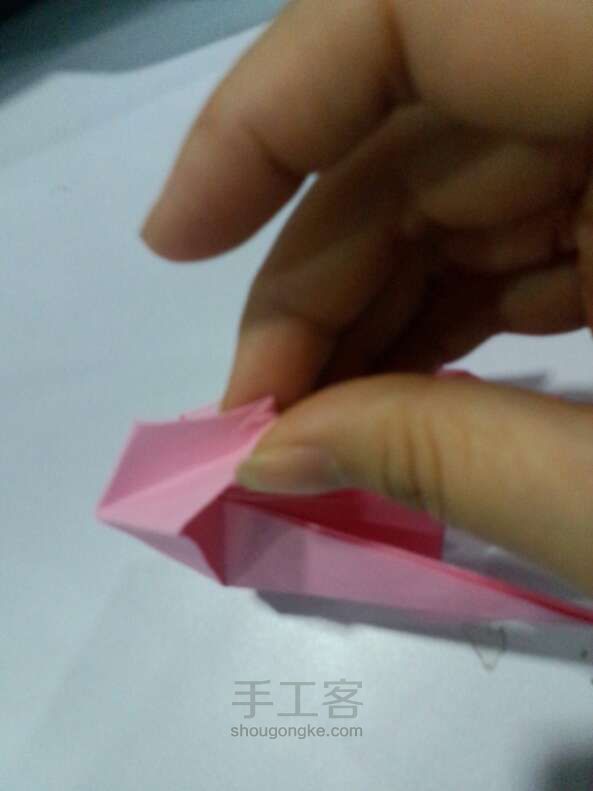 孔雀手工折纸教程 第28步