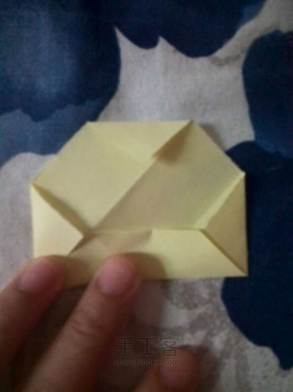 密闭小四方盒折纸教程 第4步