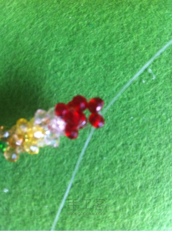 串珠空心—手工制作教程 第9步