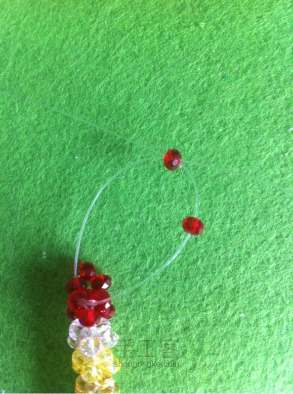 串珠空心—手工制作教程 第10步