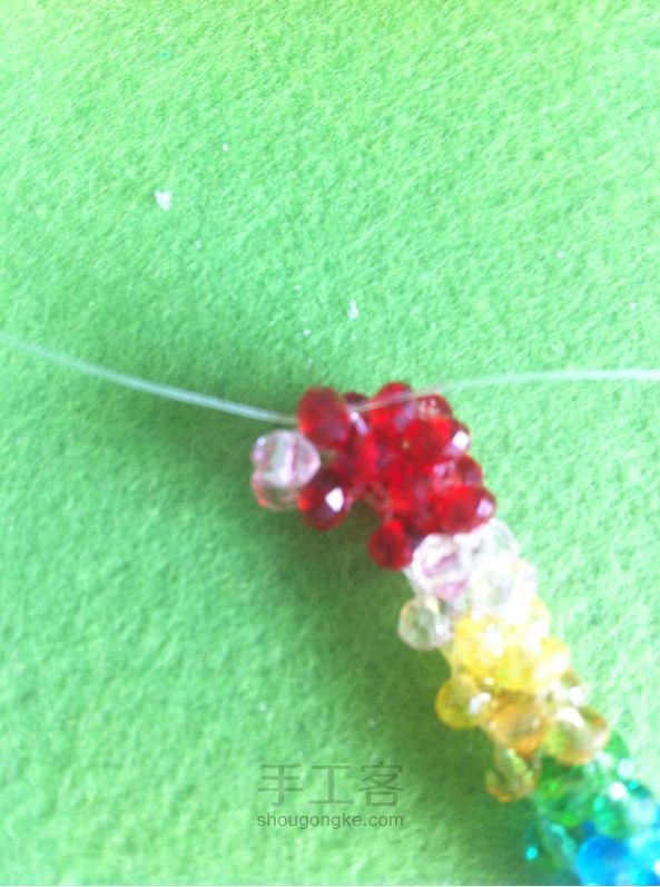 串珠空心—手工制作教程 第12步