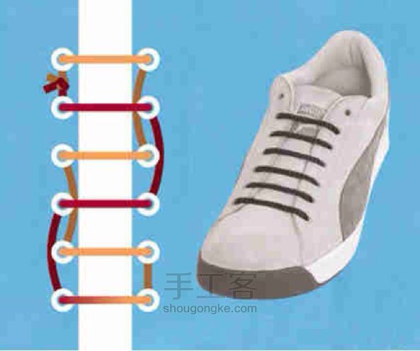 系鞋带方法 第12步