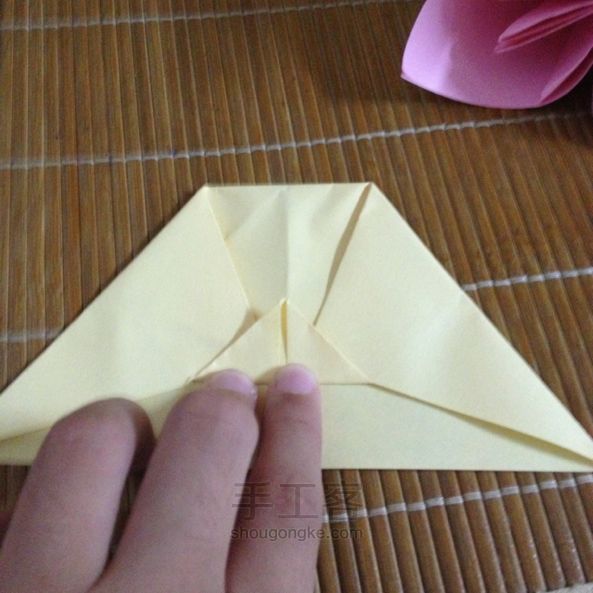 世界上最简单的折纸---纸飞机「晓木」 第7步
