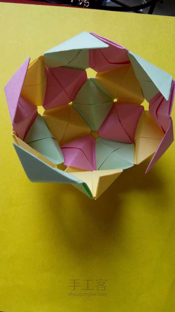 纸球折纸教程 第33步