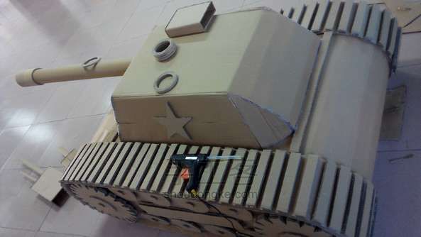 废纸箱DIY坦克 第14步