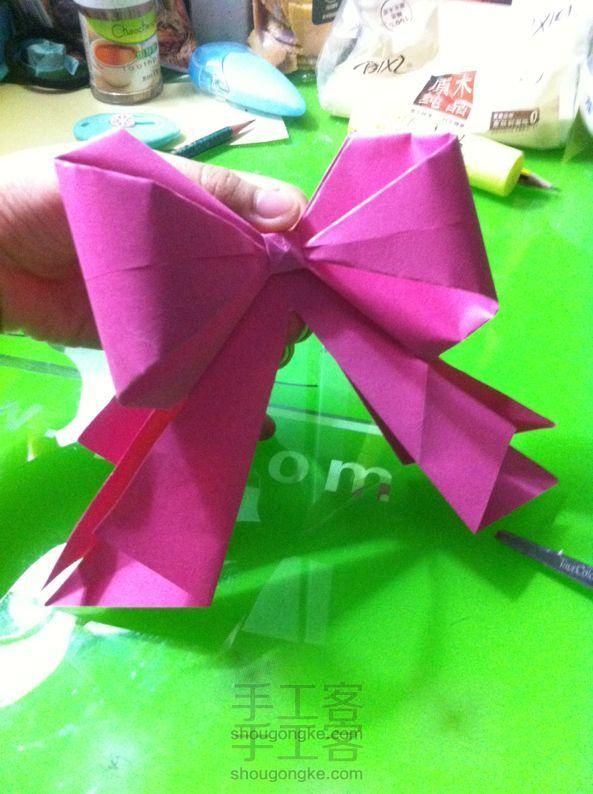 蝴蝶结装饰 折纸教程