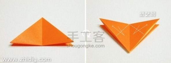 千纸鹤心 信封 第3步