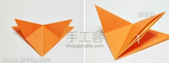 千纸鹤心 信封 第4步