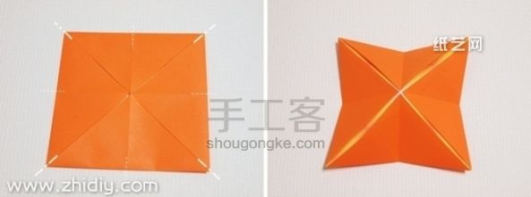 千纸鹤心 信封 第2步