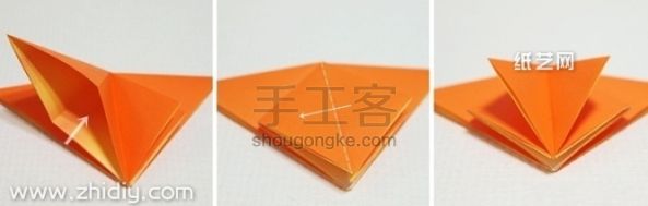 千纸鹤心 信封 第6步
