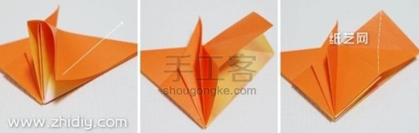 千纸鹤心 信封 第10步