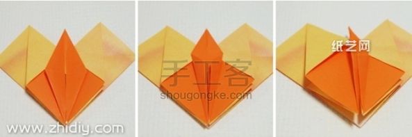 千纸鹤心 信封 第12步
